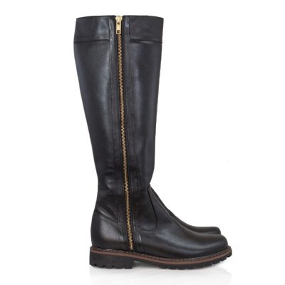 Cizme negre din piele naturala, Lummy D10