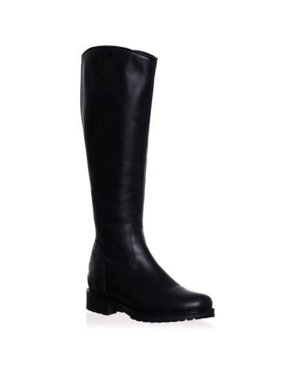 Cizme negre din piele naturala Verdy C101