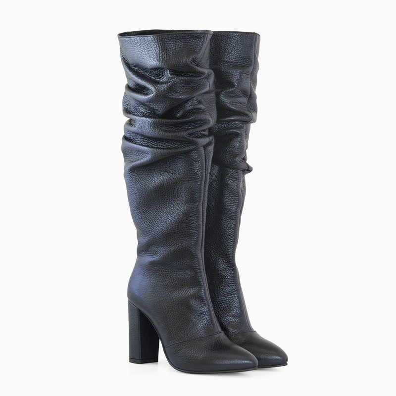 Cizme piele cu toc, Cezara D177