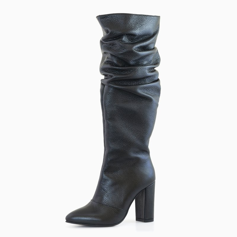 Cizme piele cu toc, Cezara D177