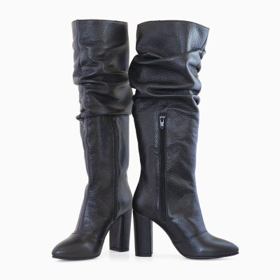 Cizme piele cu toc, Cezara D177