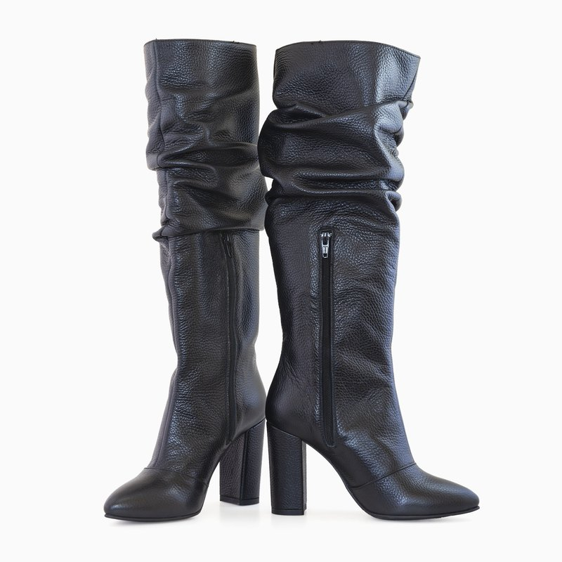 Cizme piele cu toc, Cezara D177
