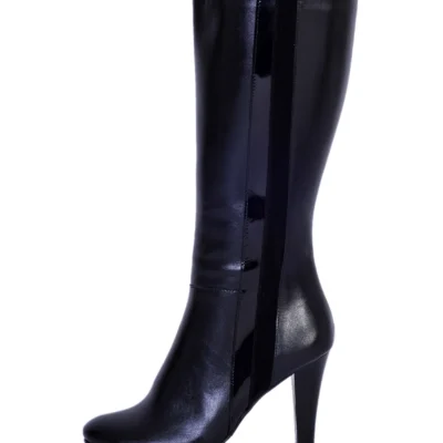 Cizme piele naturala Victory, negre