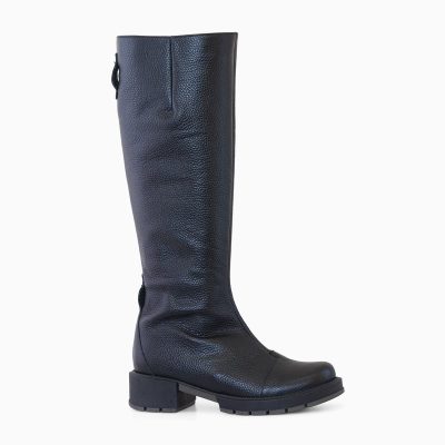 Cizme negre din piele naturala, Elio D17