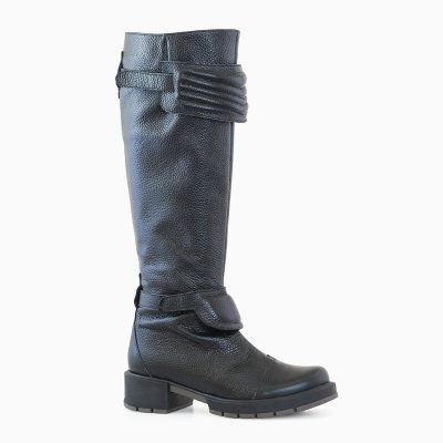 Cizme negre din piele naturala, Elio D17