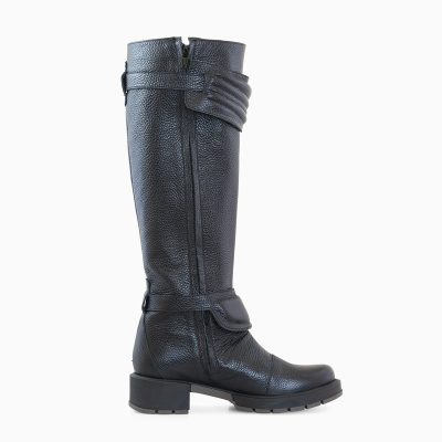 Cizme negre din piele naturala, Elio D17