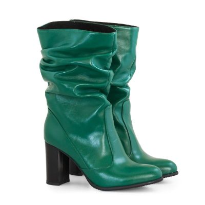 Cizme verzi piele Mira D12