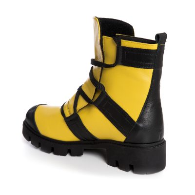 Ghete galbene din piele naturala Esteffa V71