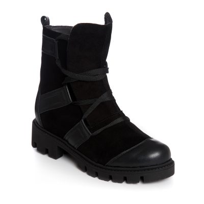 Ghete negre din piele naturala Esteffa V80
