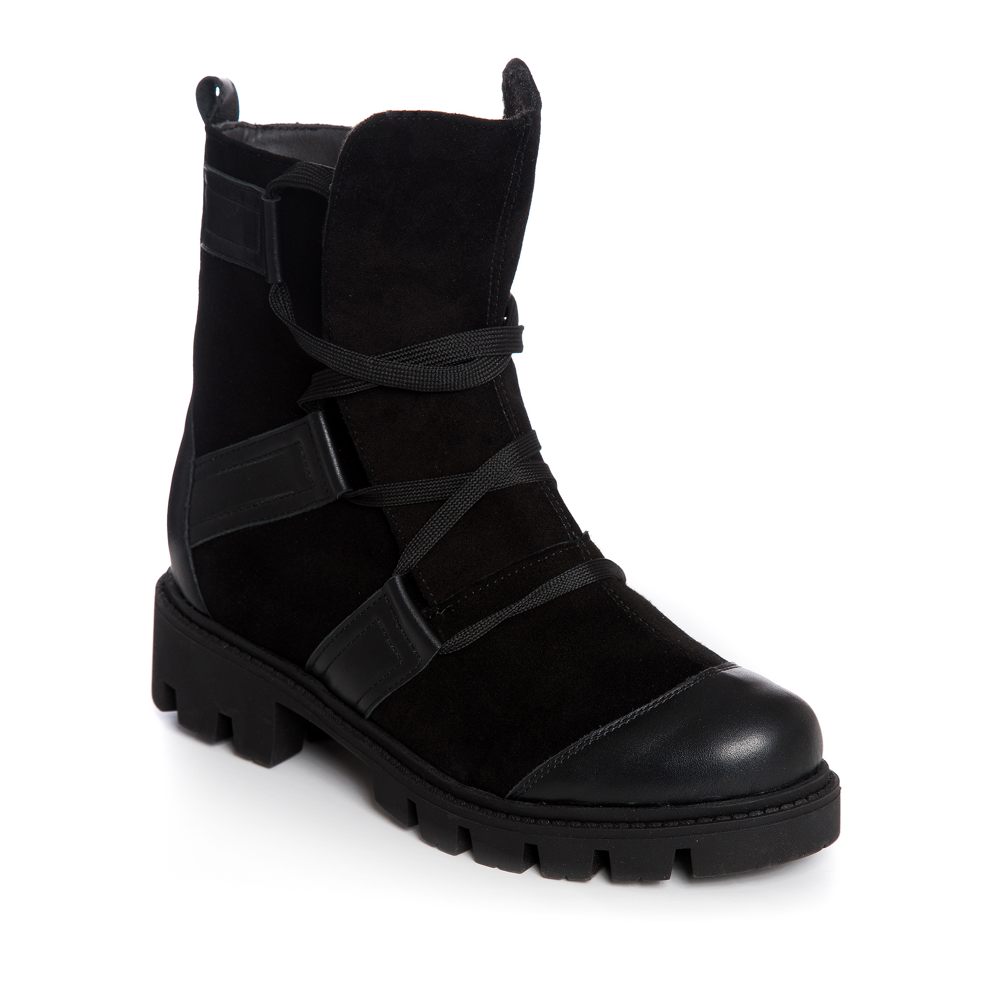 Ghete negre din piele naturala Esteffa V80