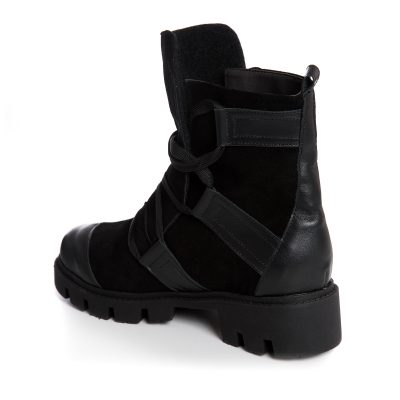 Ghete negre din piele naturala Esteffa V80