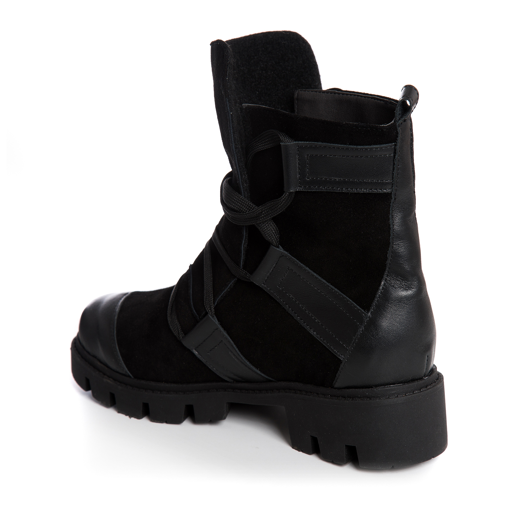 Ghete negre din piele naturala Esteffa V80
