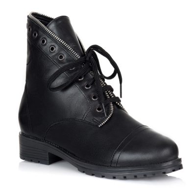 Ghete negre din piele naturala Louis V72