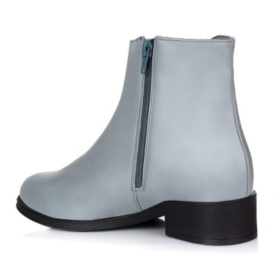 Ghete gri din piele naturala Stylish V101