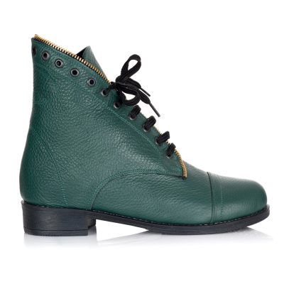Ghete verzi din piele naturala Louis V71
