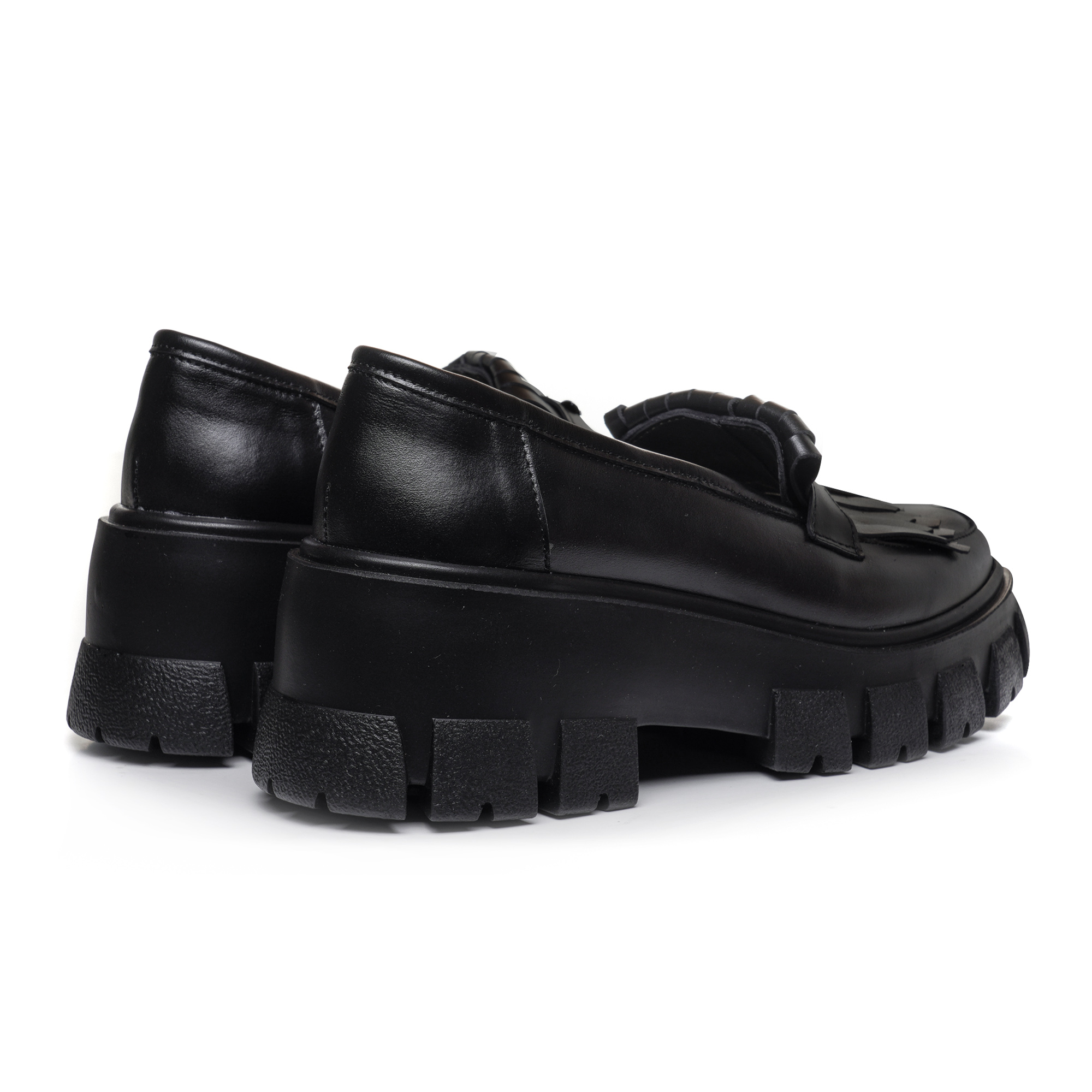 Oxford negru piele naturala la comanda Carola V13