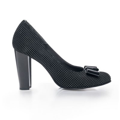 Pantofi Black Duo piele naturala V40