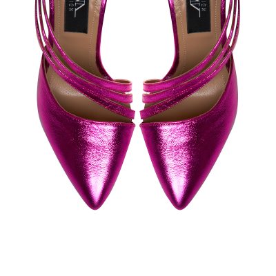 Stiletto fuchsia la comanda piele Margherita L44