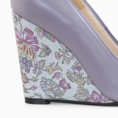 Pantofi cu toc ortopedic Naty Lila D30
