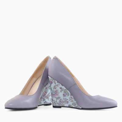 Pantofi cu toc ortopedic Naty Lila D30