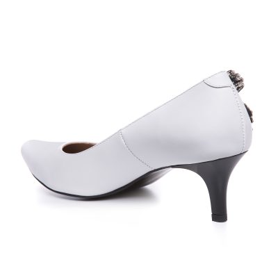 Pantofi albi din piele naturala Bella L4