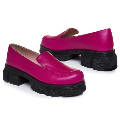 Pantofi fuchsia cu talpa joasa Jaya VS 101