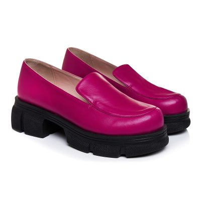 Pantofi fuchsia cu talpa joasa Jaya VS 101