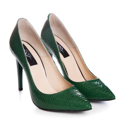 Pantofi Stiletto sarpe verde Bella S150
