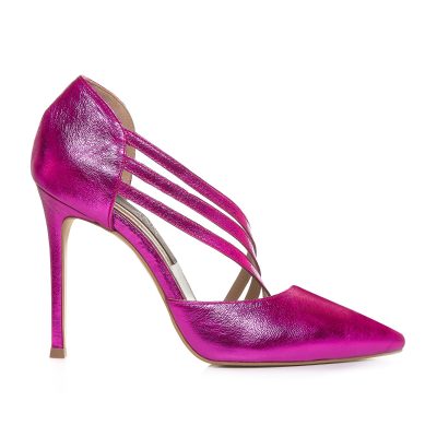 Stiletto fuchsia la comanda piele Margherita L44