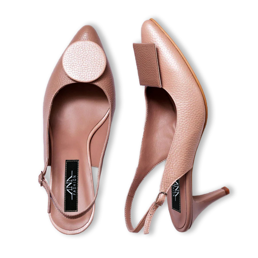 Pantofi nude piele naturala la comanda ELIS D12