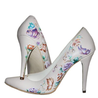 Pantofi pictati manual Happy Flower Colectia CDS