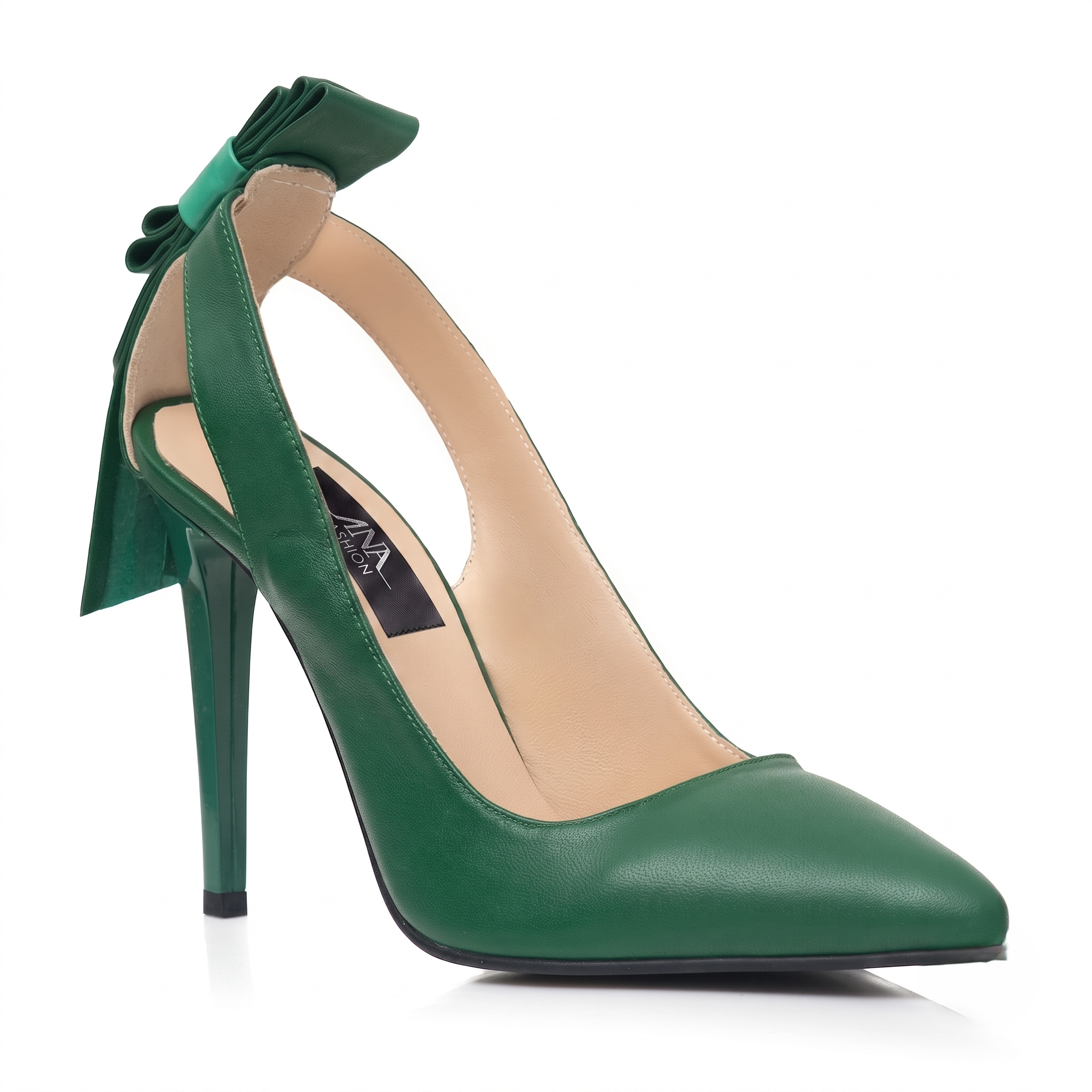 Pantofi la comanda piele naturala Amelie Green L07 - imagine 3