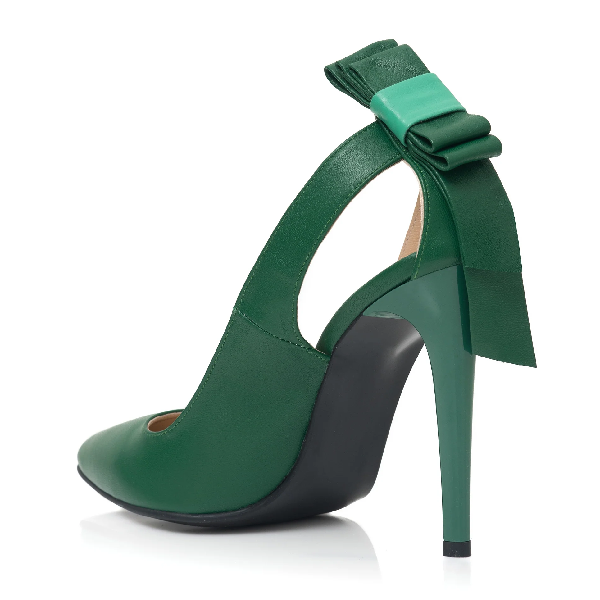 Pantofi la comanda piele naturala Amelie Green L07 - imagine 4