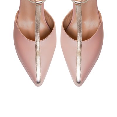 Pantofi piele nude la comanda Clementine VS 16