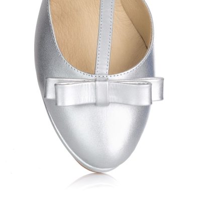Pantofi mireasa argintii L2