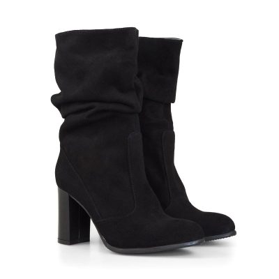 Cizme negre piele naturala Mira D104