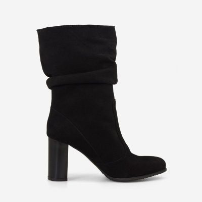 Cizme negre piele naturala Mira D104