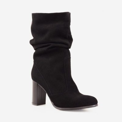 Cizme negre piele naturala Mira D104