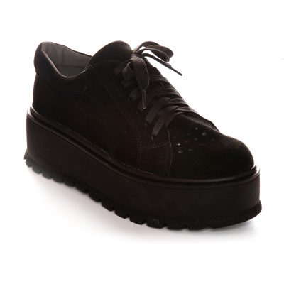 Pantofi negri din piele naturala Margo V15