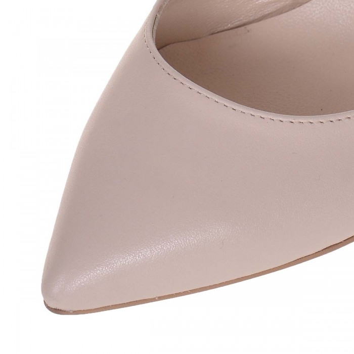 Pantofi nude din piele naturala Fantasy S103