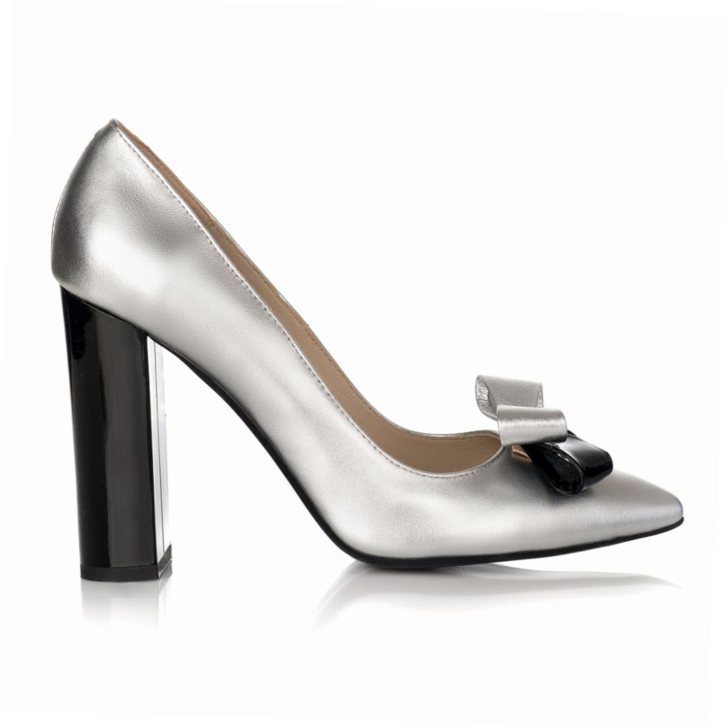 Pantofi online Stiletto Chic argintiu S23