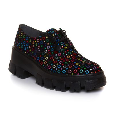 Pantofi Oxford negru din piele naturala V107