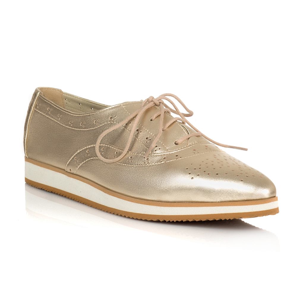 Pantofi Oxford Carolyn piele varf ascutit V3