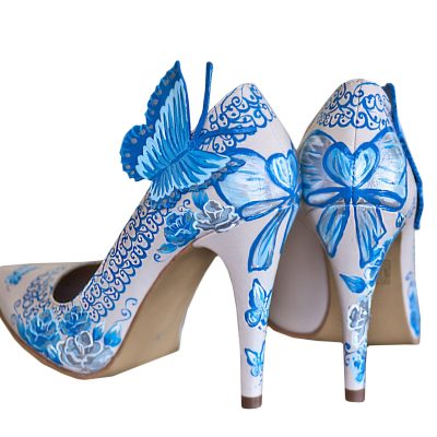 Pantofi pictati manual Blue Ocean C101