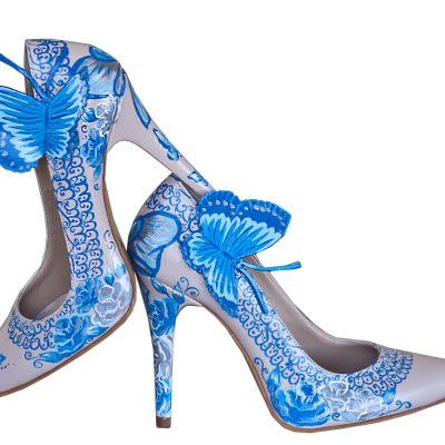 Pantofi pictati manual Blue Ocean C101