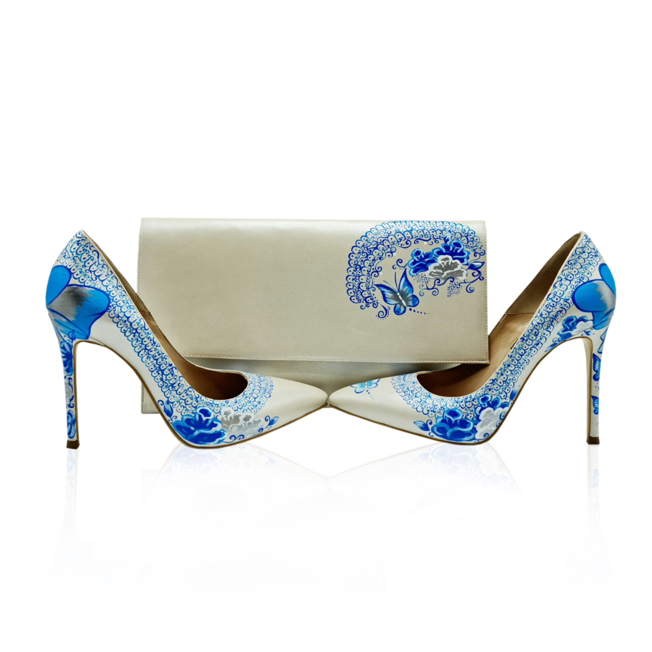 Pantofi pictati manual Butterfly Fancy Mix L101