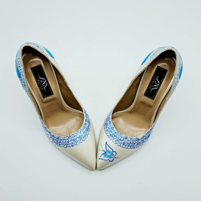 Pantofi pictati manual Butterfly Fancy Mix L101