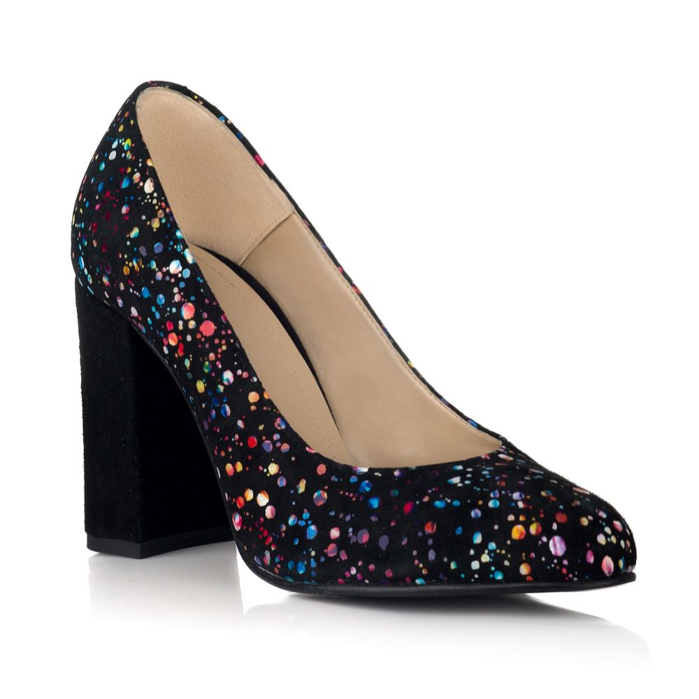 Pantofi piele naturala Cori Multicolor V30