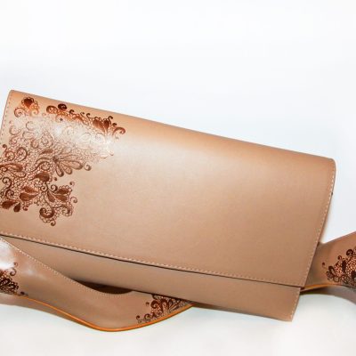 Pantofi pictati manual Brown Inspiration C101