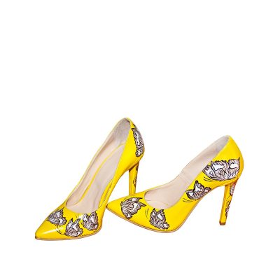 Pantofi piele pictati manual Sorbet L33